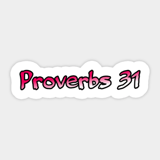 Proverbs 31 Sticker